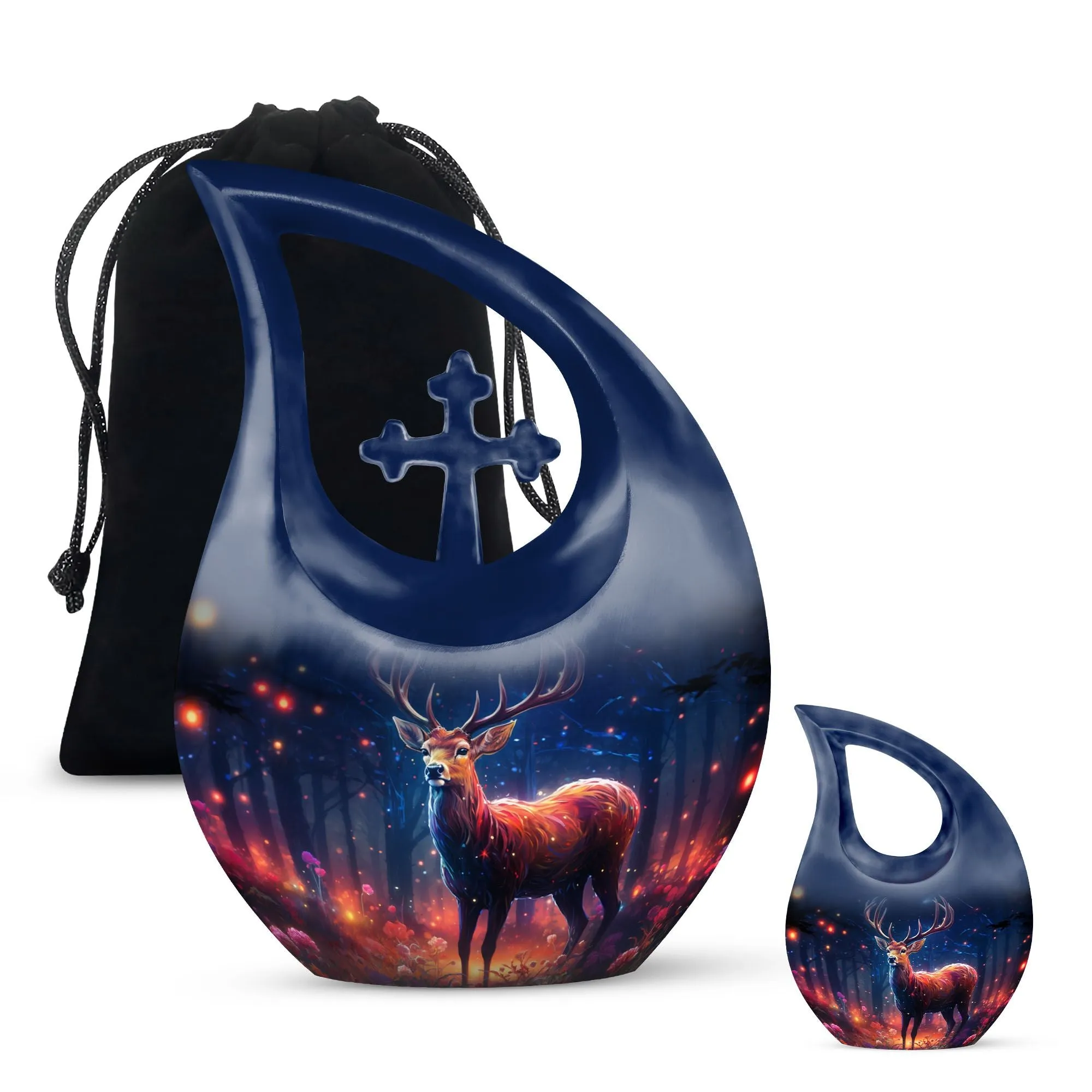 Tranquility Deer Cremation Urn Cherished Farewell Keepsake