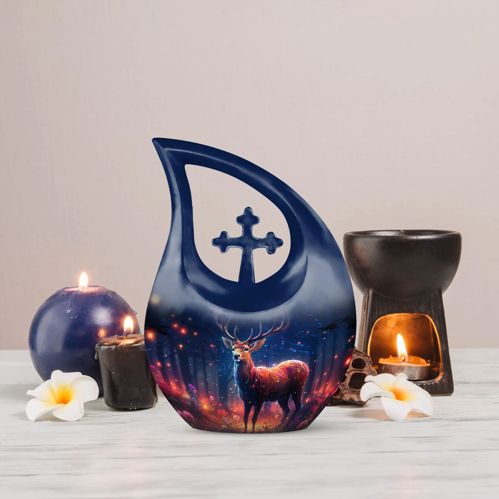 Tranquility Deer Cremation Urn Cherished Farewell Keepsake