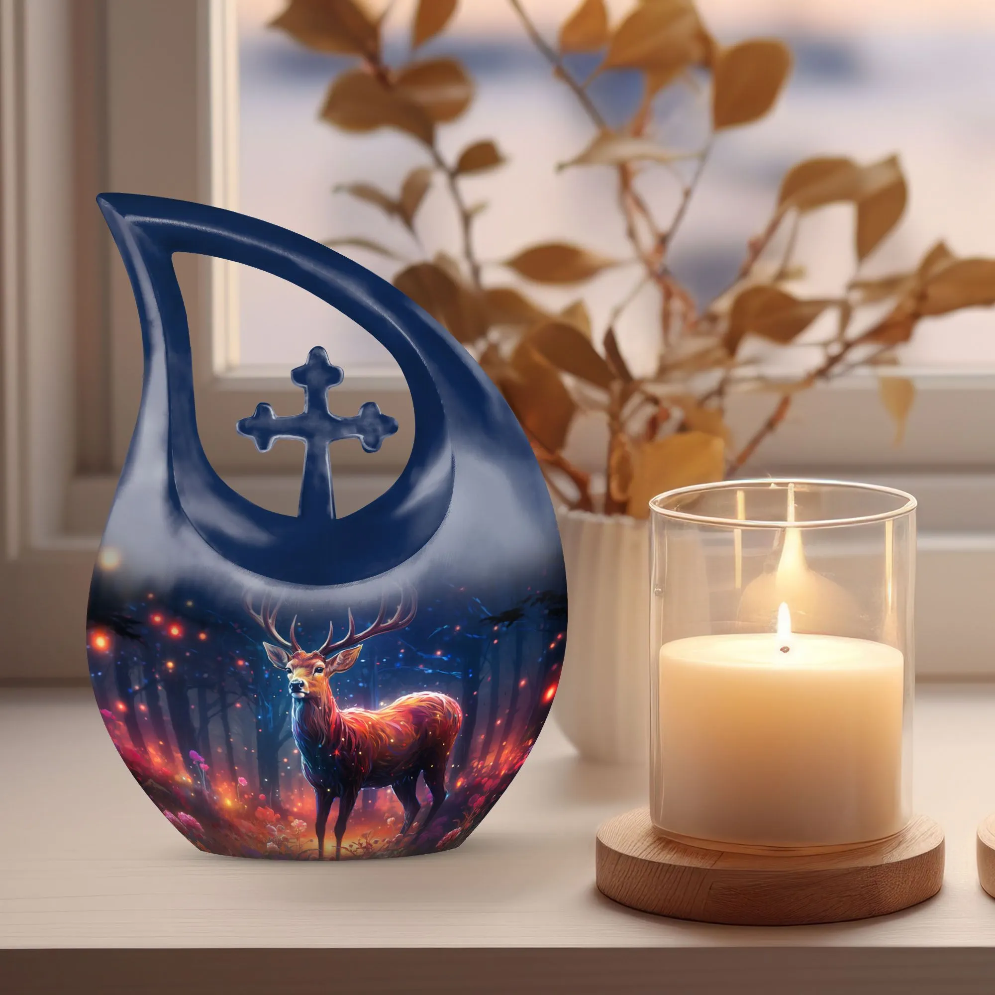 Tranquility Deer Cremation Urn Cherished Farewell Keepsake