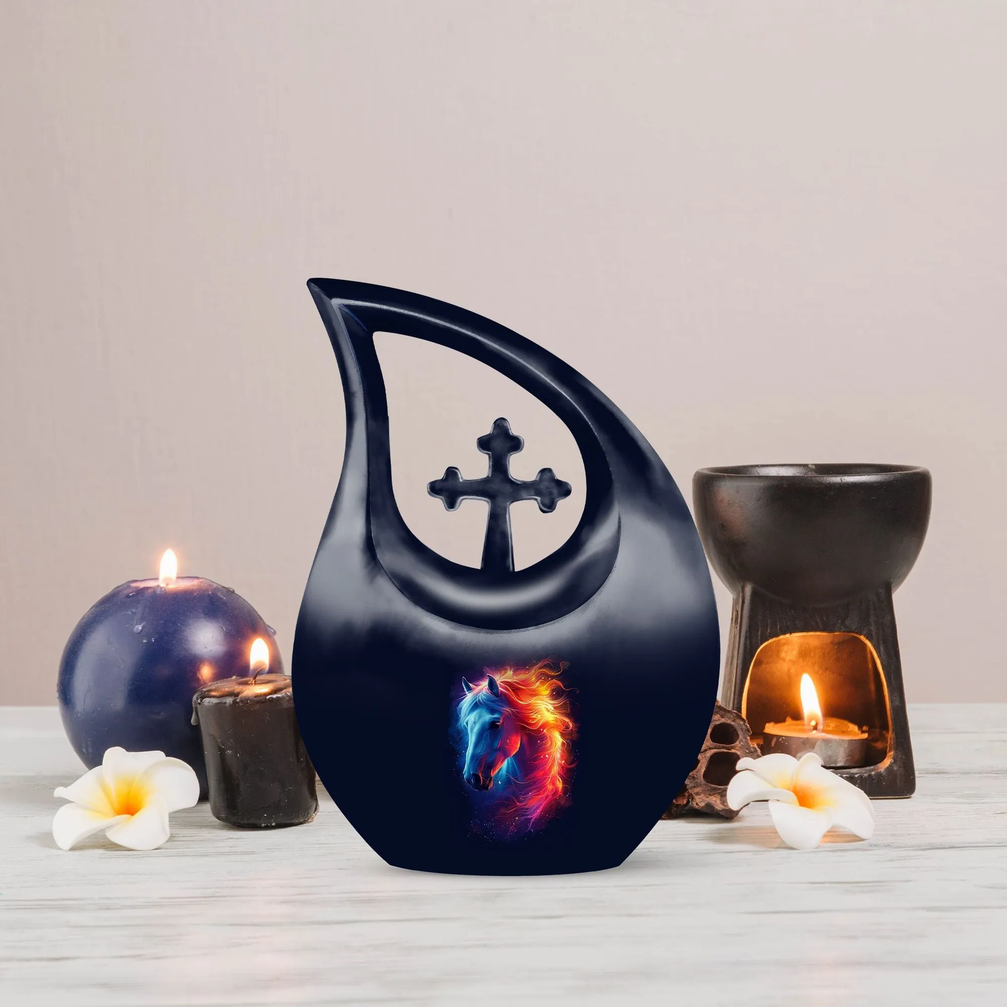 Tribute Horse Custom Memorial Urn - Personalized Ashes Keepsake