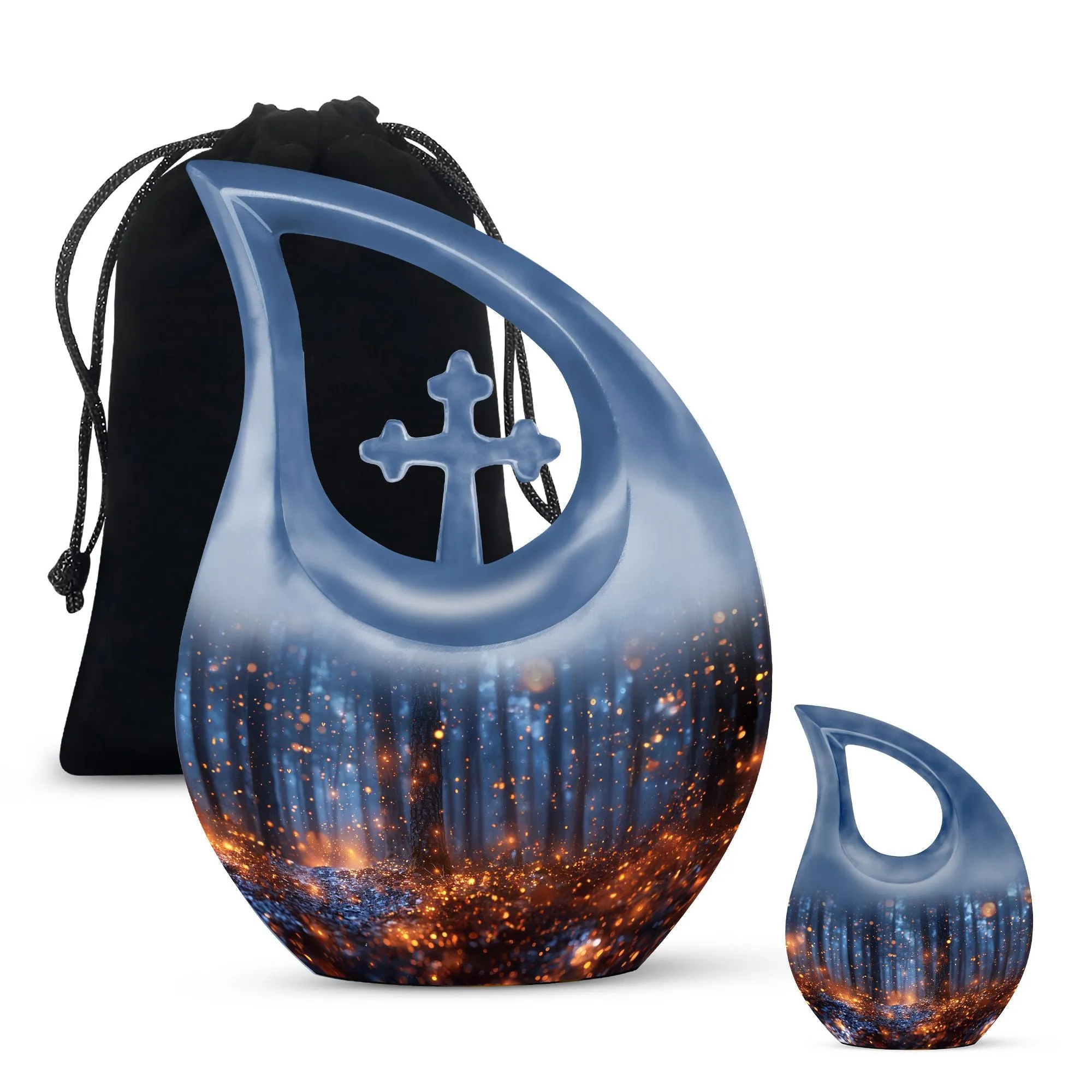 Twilight Forest Urn : Personalized Small Cremation Urn