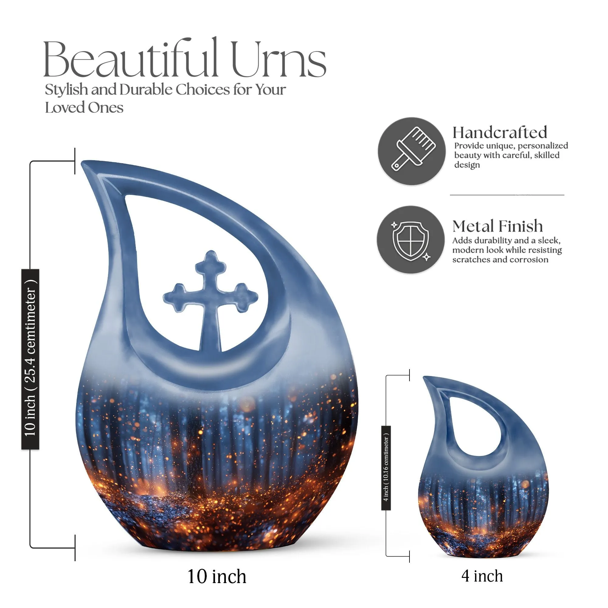 Twilight Forest Urn : Personalized Small Cremation Urn