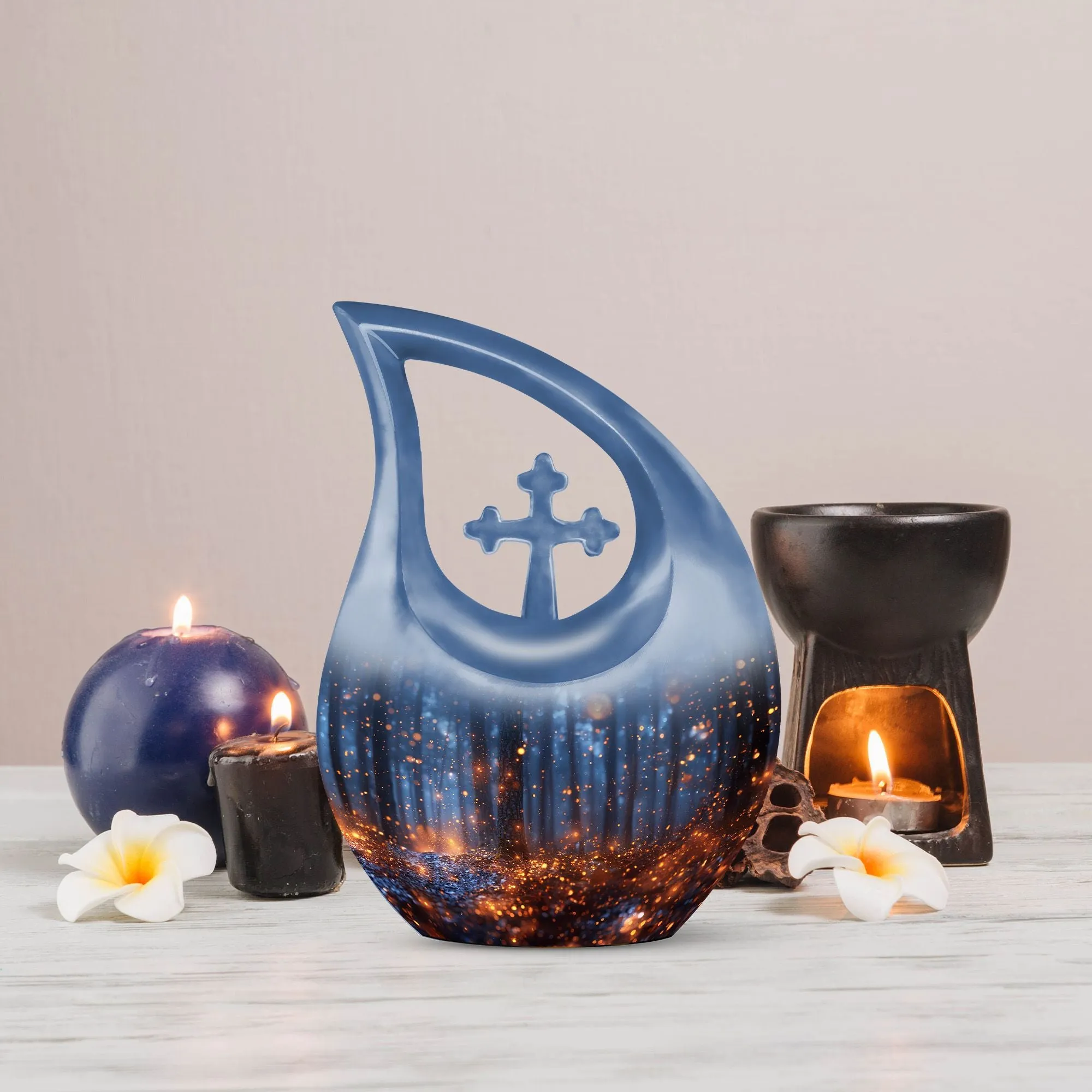 Twilight Forest Urn : Personalized Small Cremation Urn
