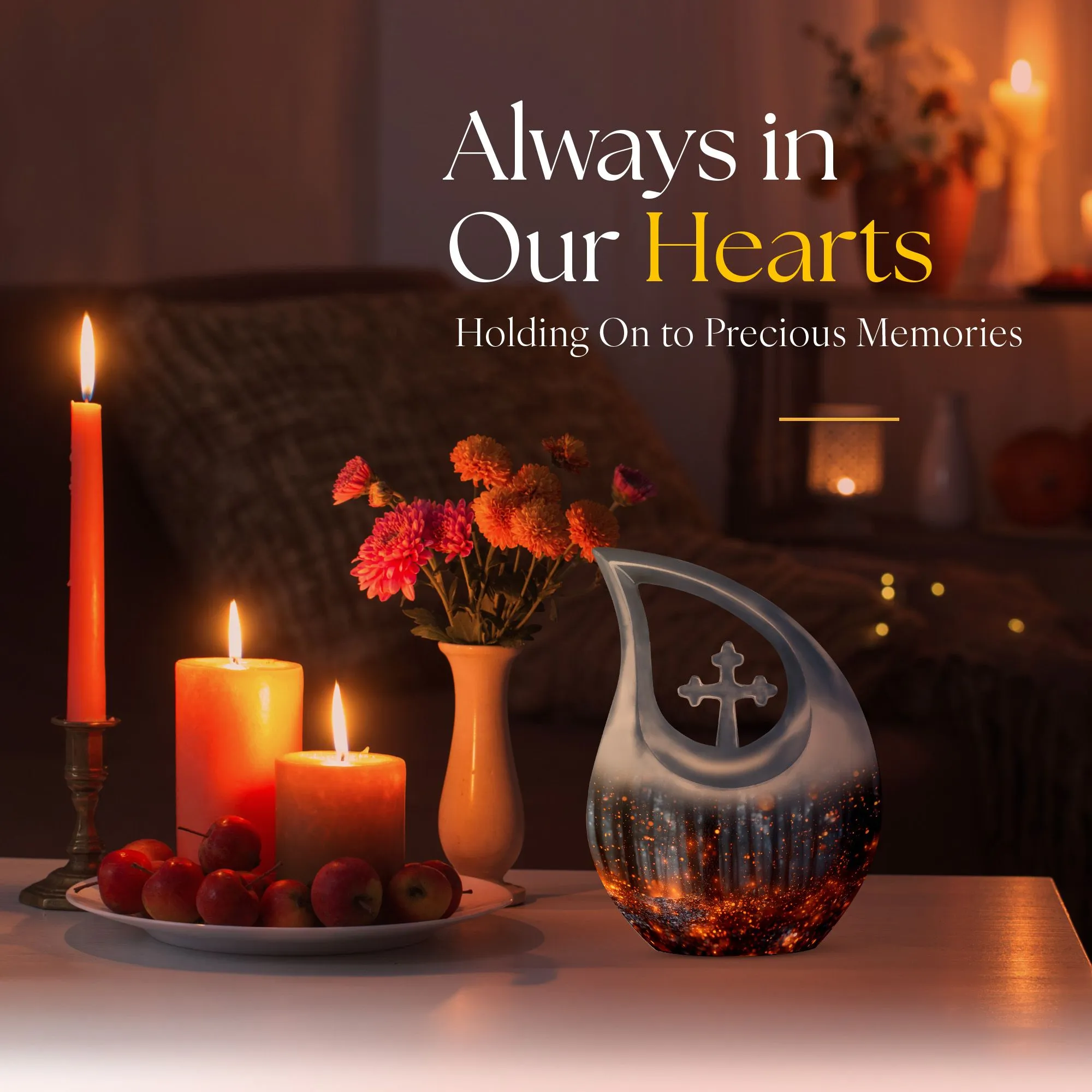 Twilight Forest Urn : Personalized Small Cremation Urn