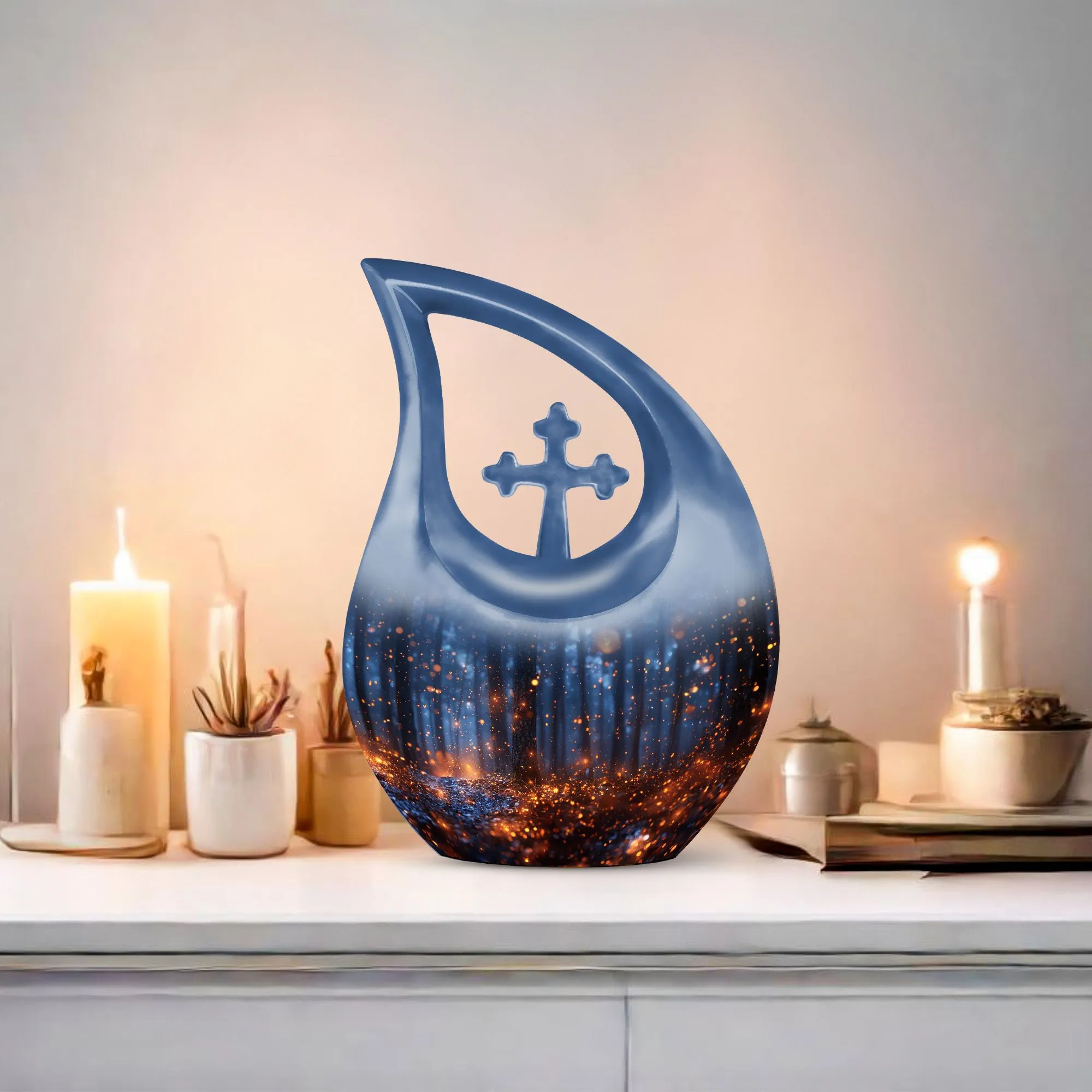 Twilight Forest Urn : Personalized Small Cremation Urn
