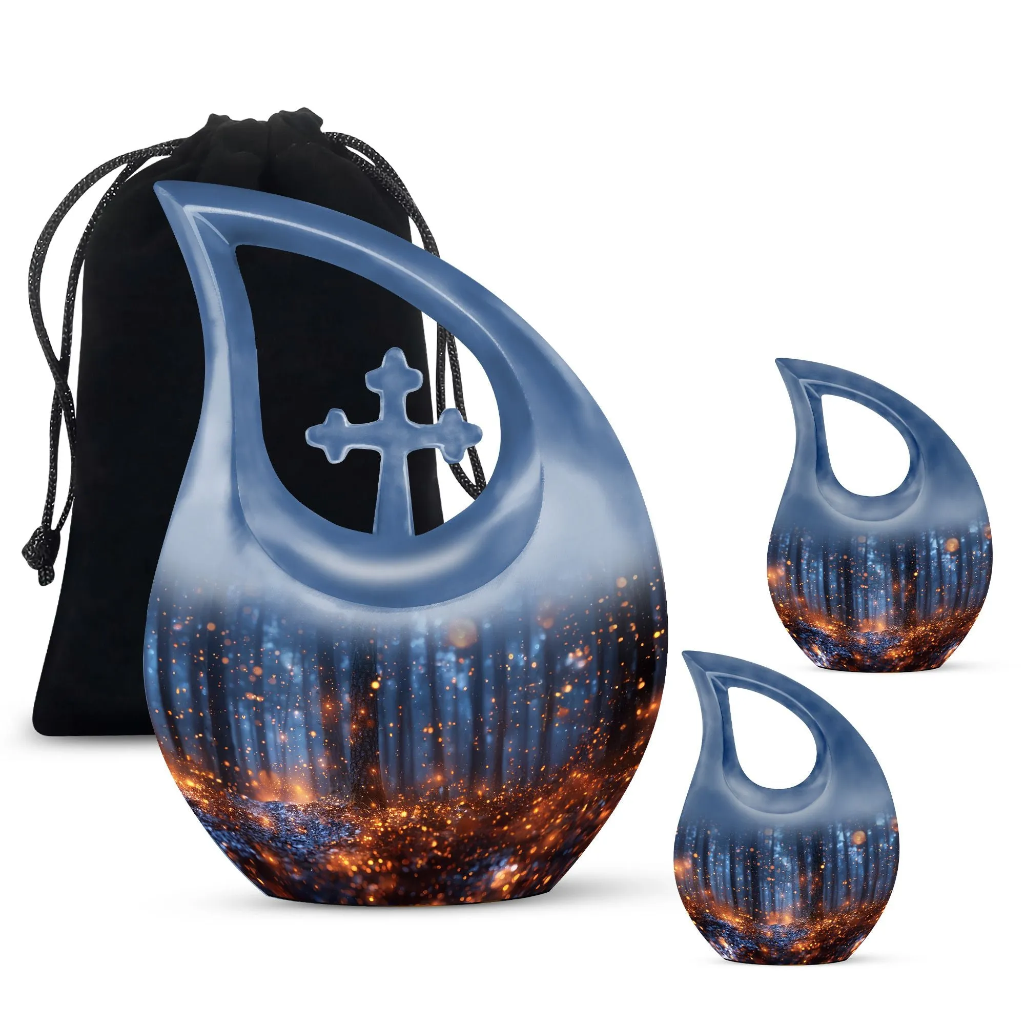 Twilight Forest Urn : Personalized Small Cremation Urn
