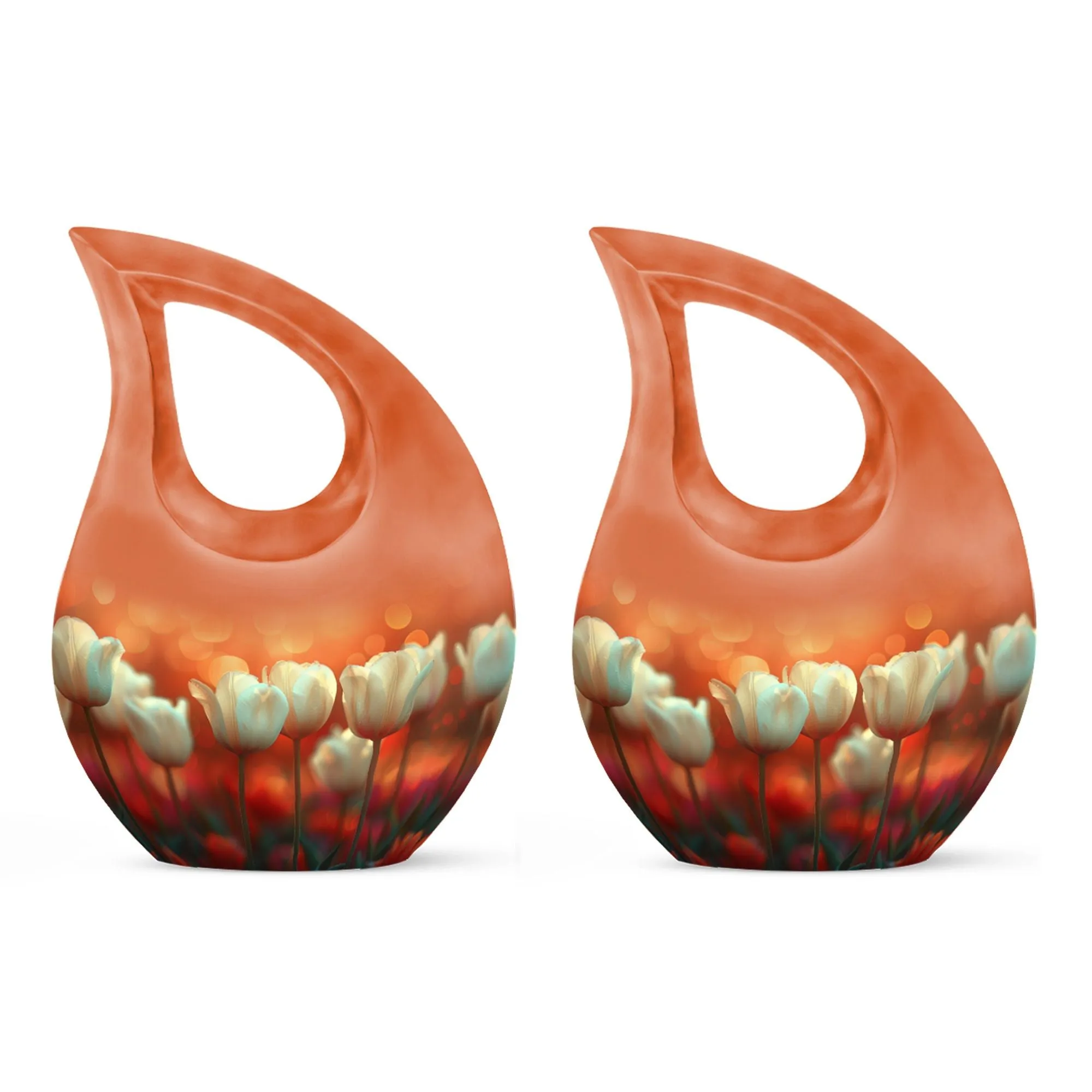 Twilight's Tender Blooms Memento Urn - A Sacred Tribute