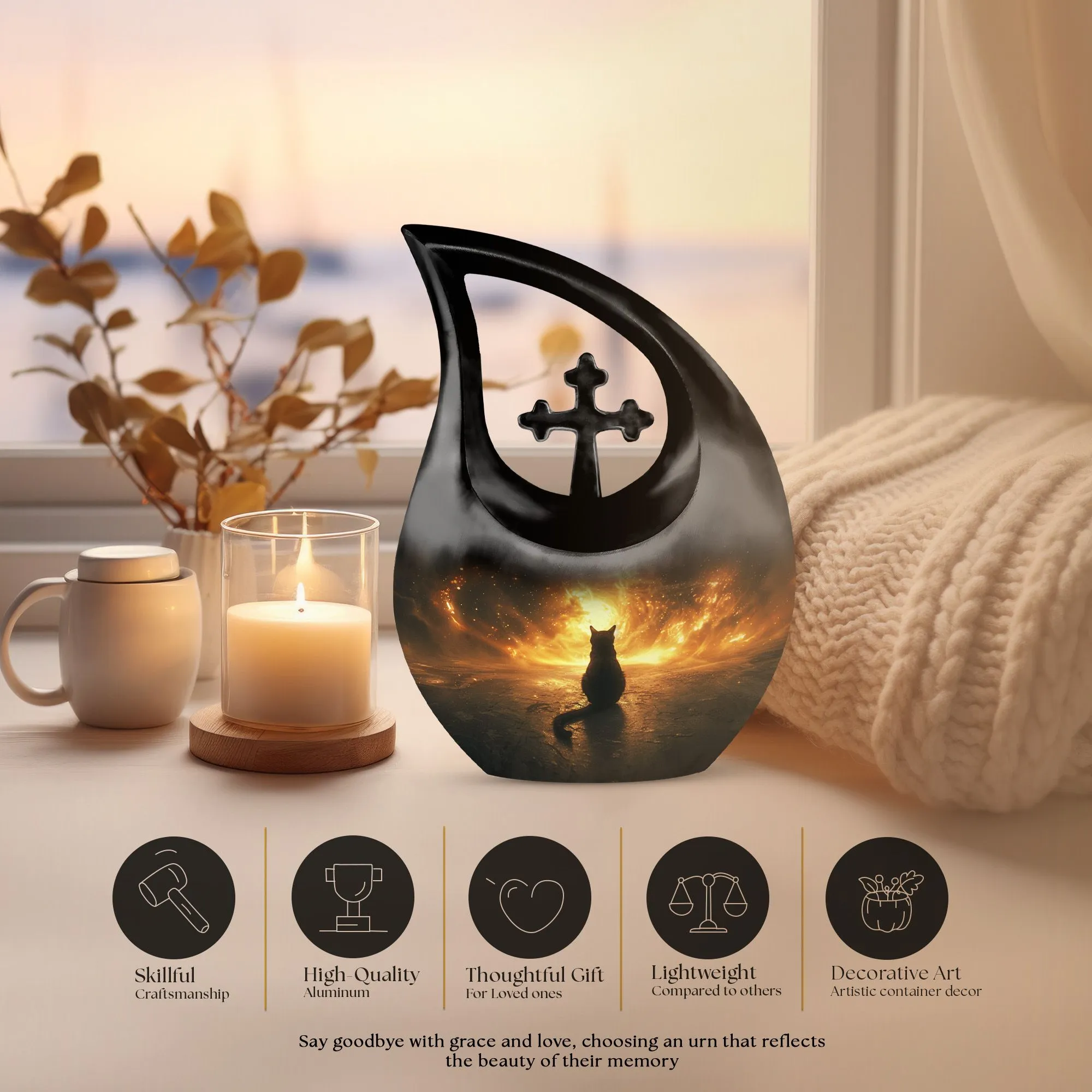 Watcher Tranquility Urn - Containers For Ashes After Cremation