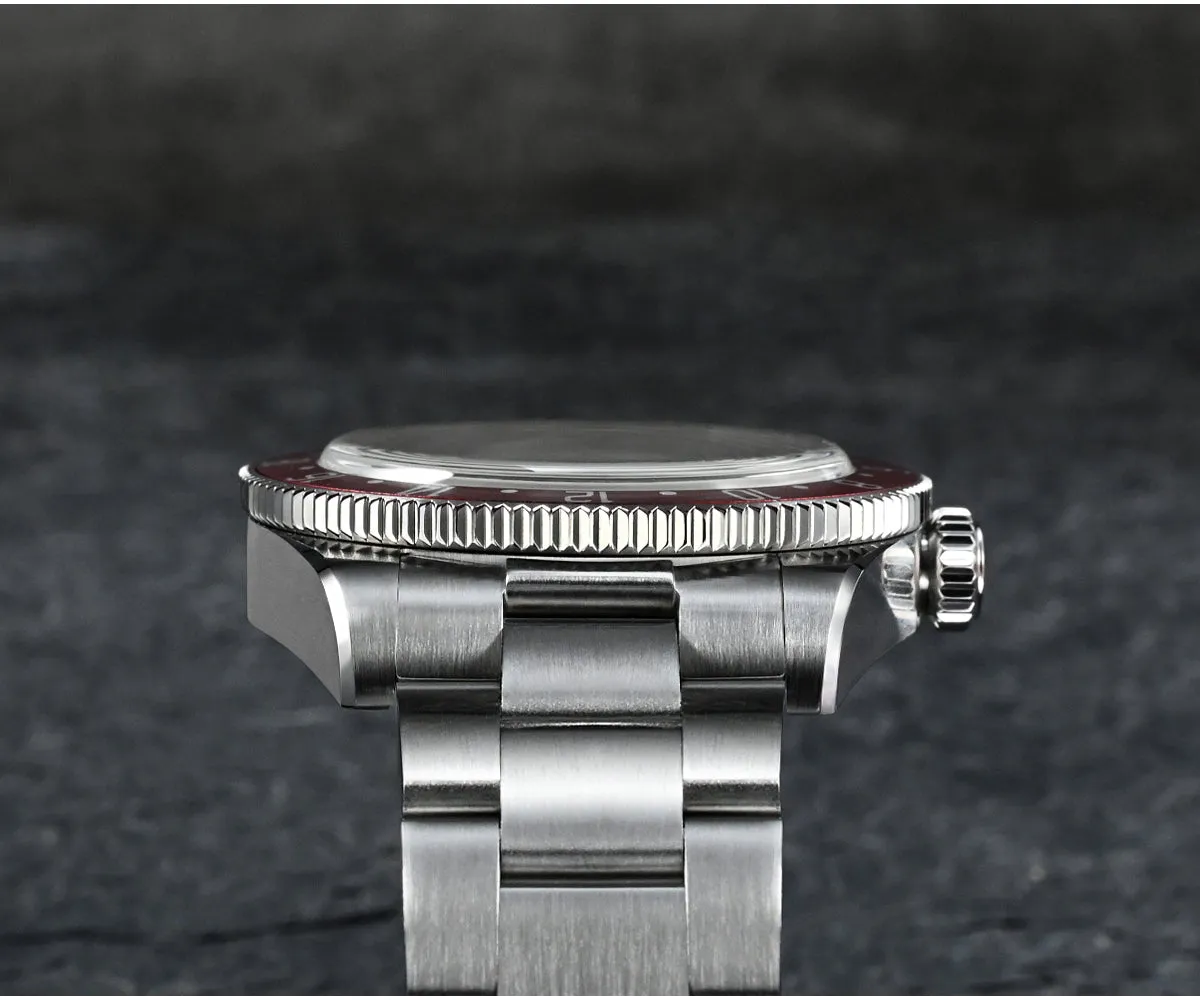 ★WeeklyDeal★San Martin NH34 BB58 GMT Watch SN0109 V2