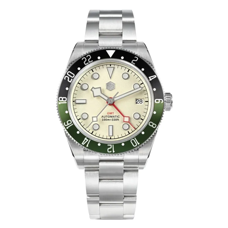 ★WeeklyDeal★San Martin NH34 BB58 GMT Watch SN0109 V2