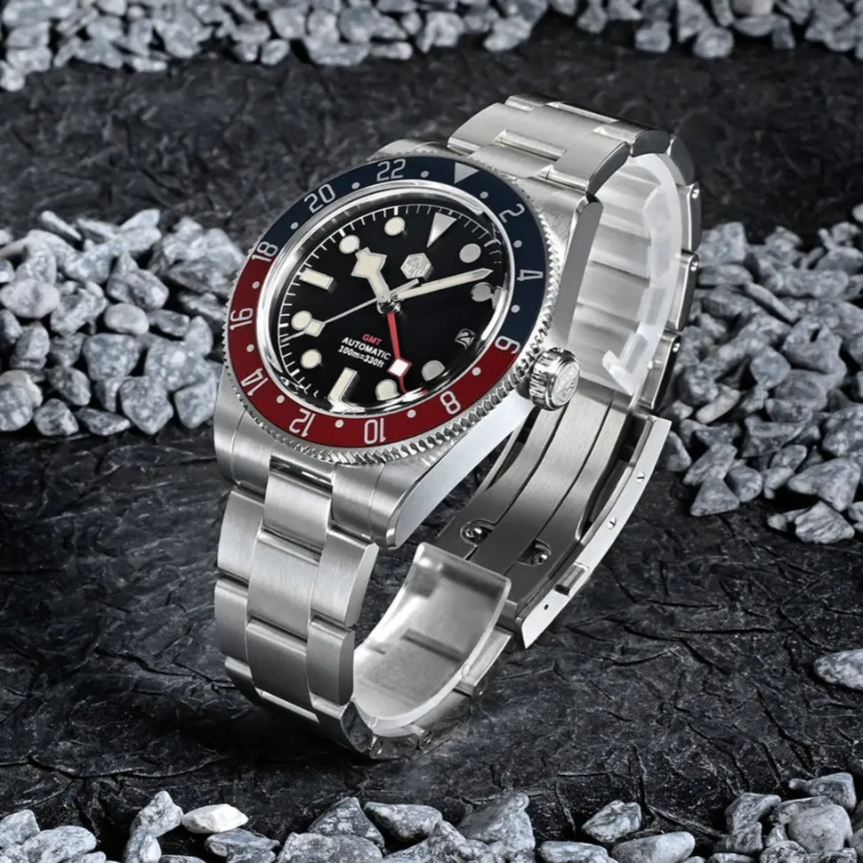 ★WeeklyDeal★San Martin NH34 BB58 GMT Watch SN0109 V2