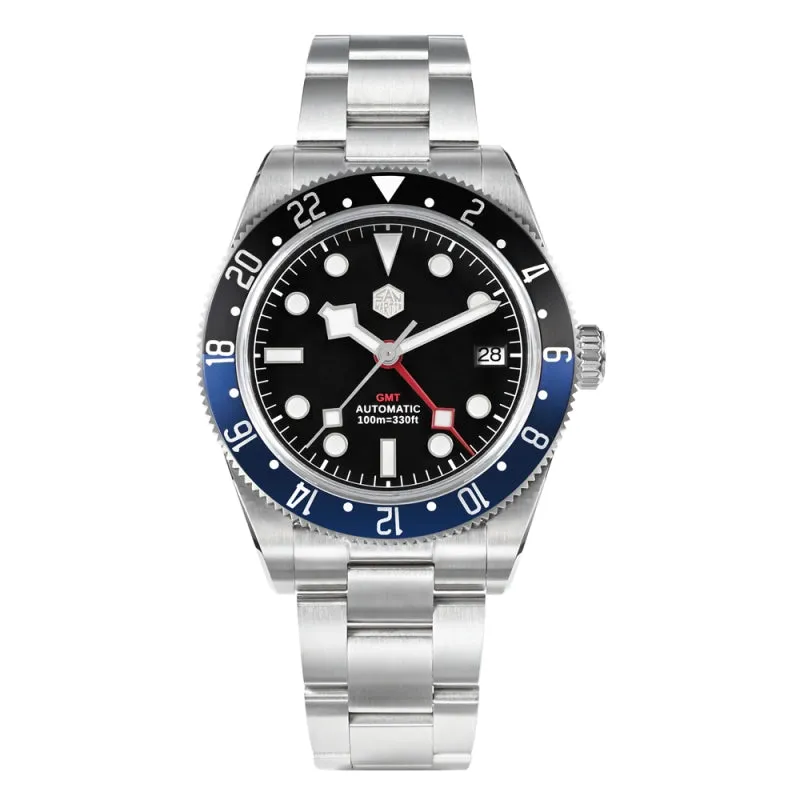 ★WeeklyDeal★San Martin NH34 BB58 GMT Watch SN0109 V2