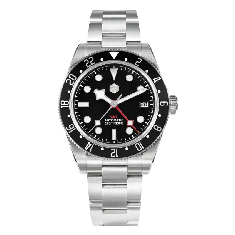 ★WeeklyDeal★San Martin NH34 BB58 GMT Watch SN0109 V2