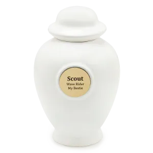 White Ceramic Urn