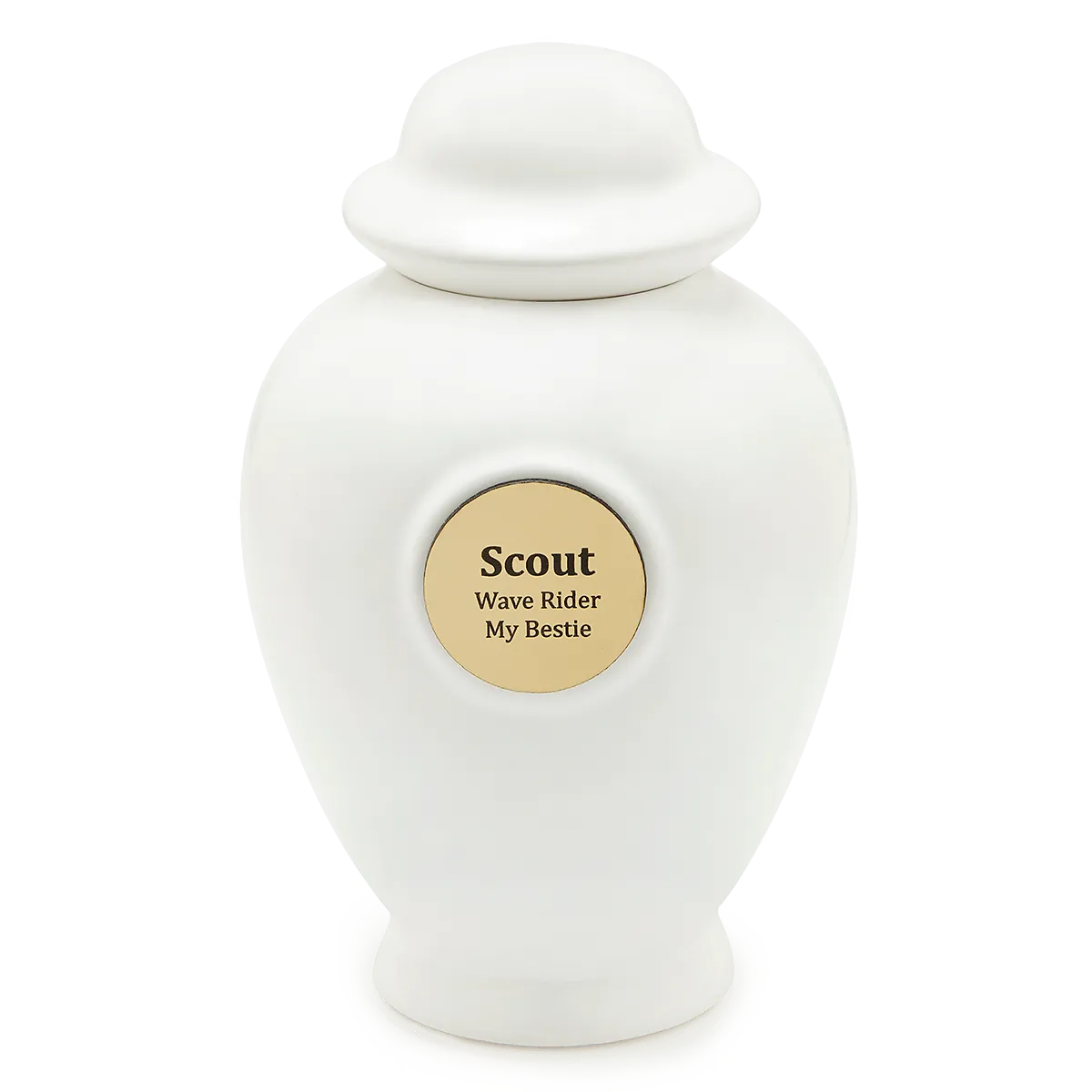 White Ceramic Urn