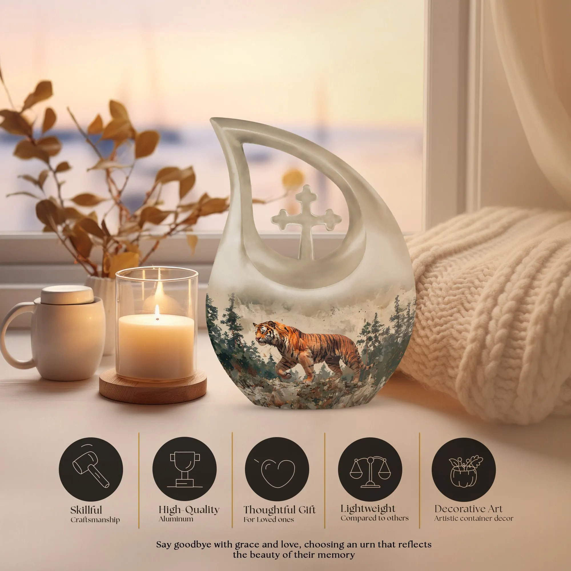 Wilderness Kingdom Urn – Extra Large Memorial Urn