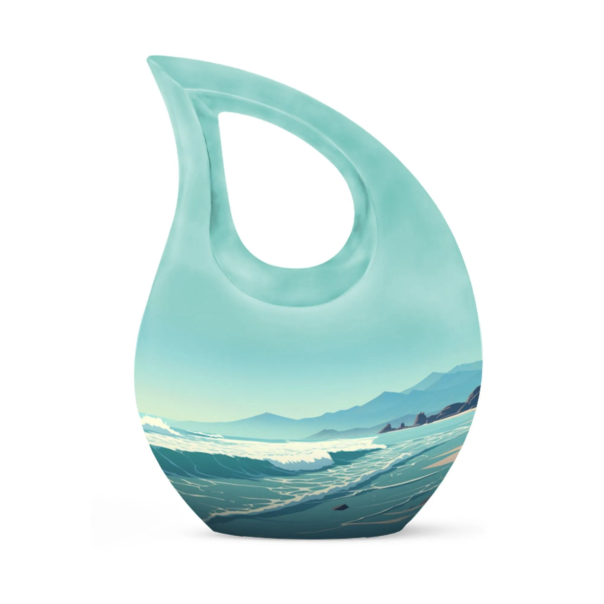 Wilderness Whisper Cross Drop Design Memorial Urn for Serene