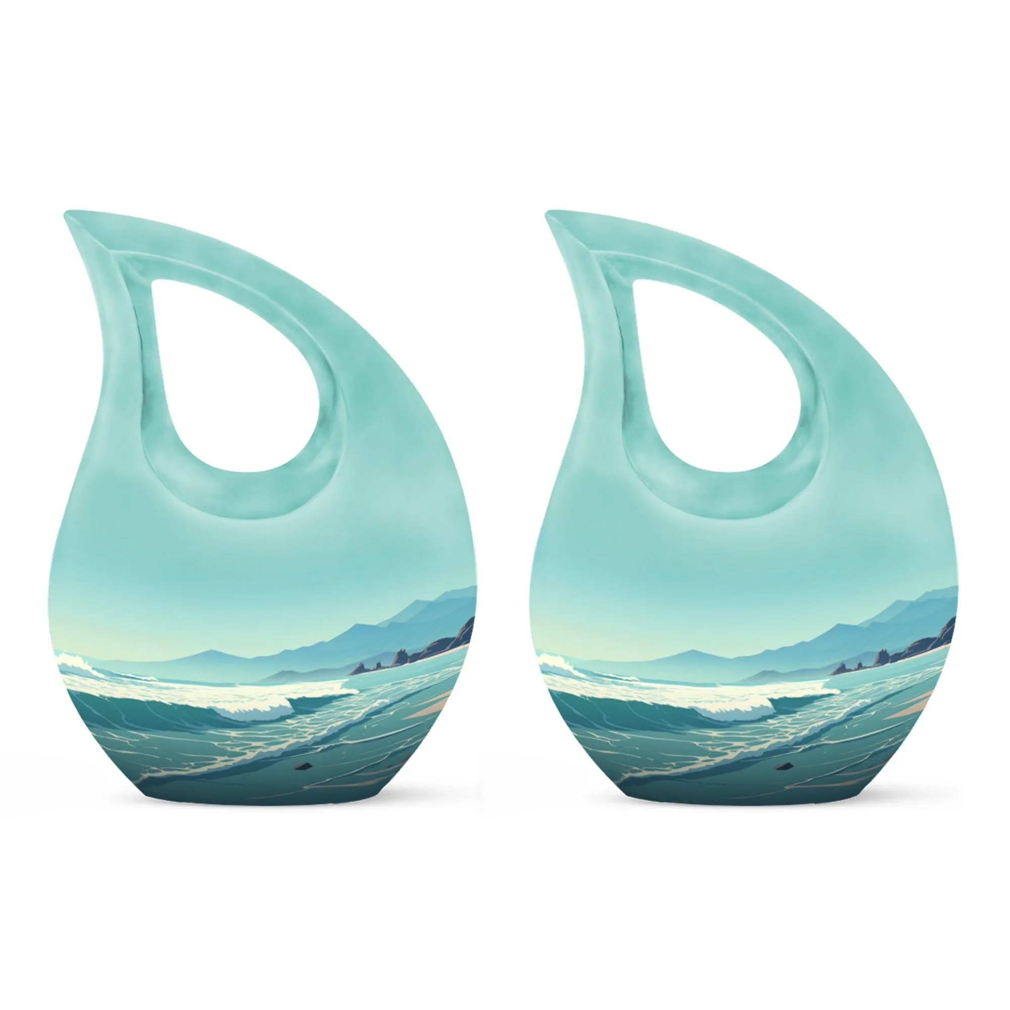 Wilderness Whisper Cross Drop Design Memorial Urn for Serene