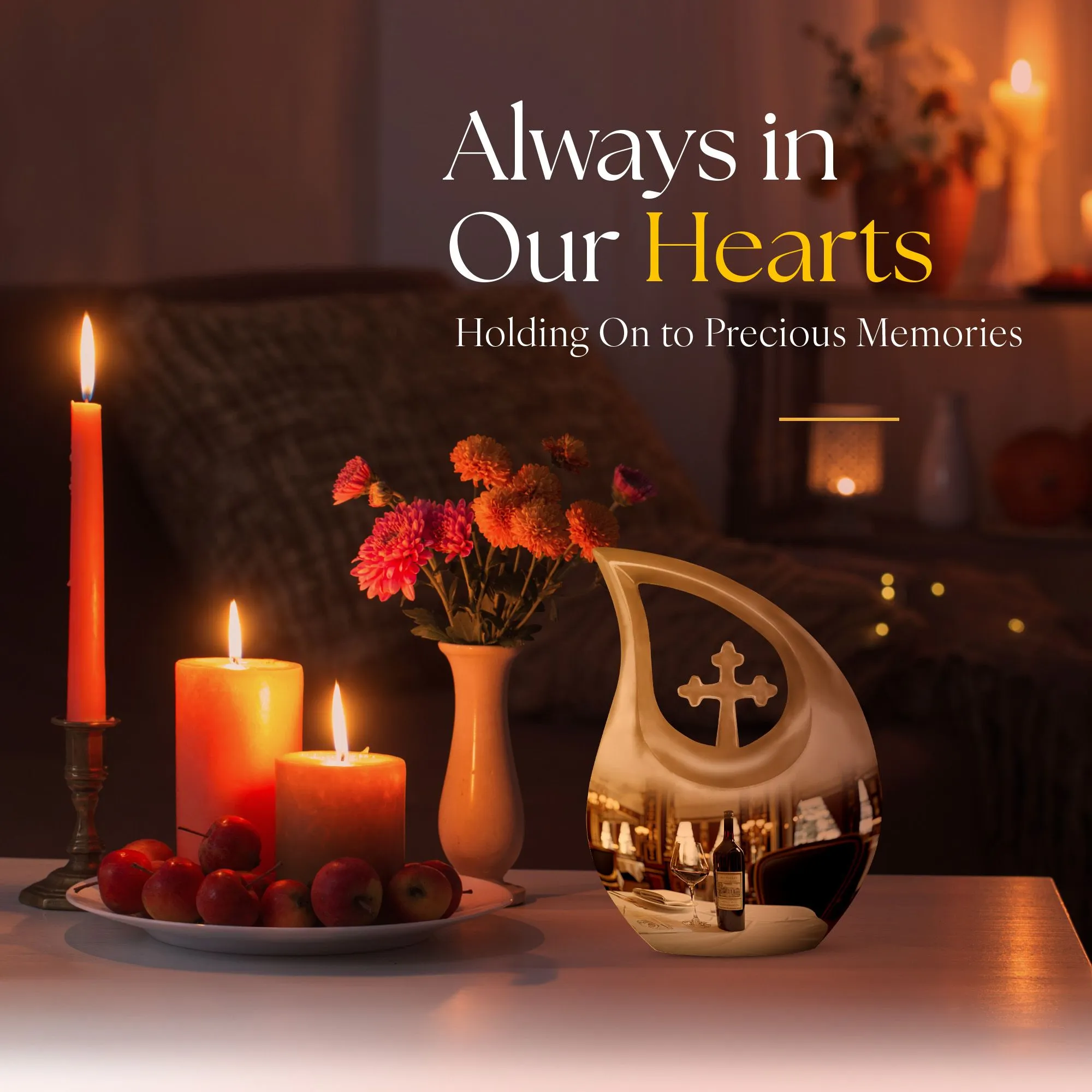 Wine-hued Memorial Urn: A Loving Remembrance for Departed Souls