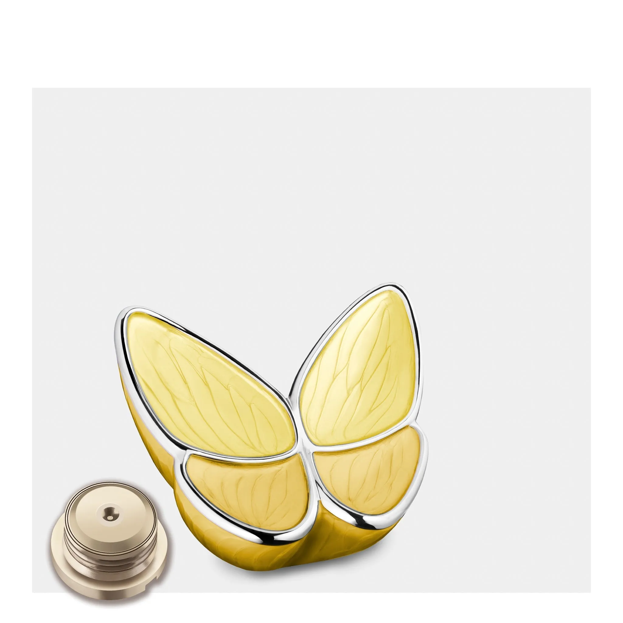Wings of Hope Butterfly Cremation Urn in Pearl Yellow