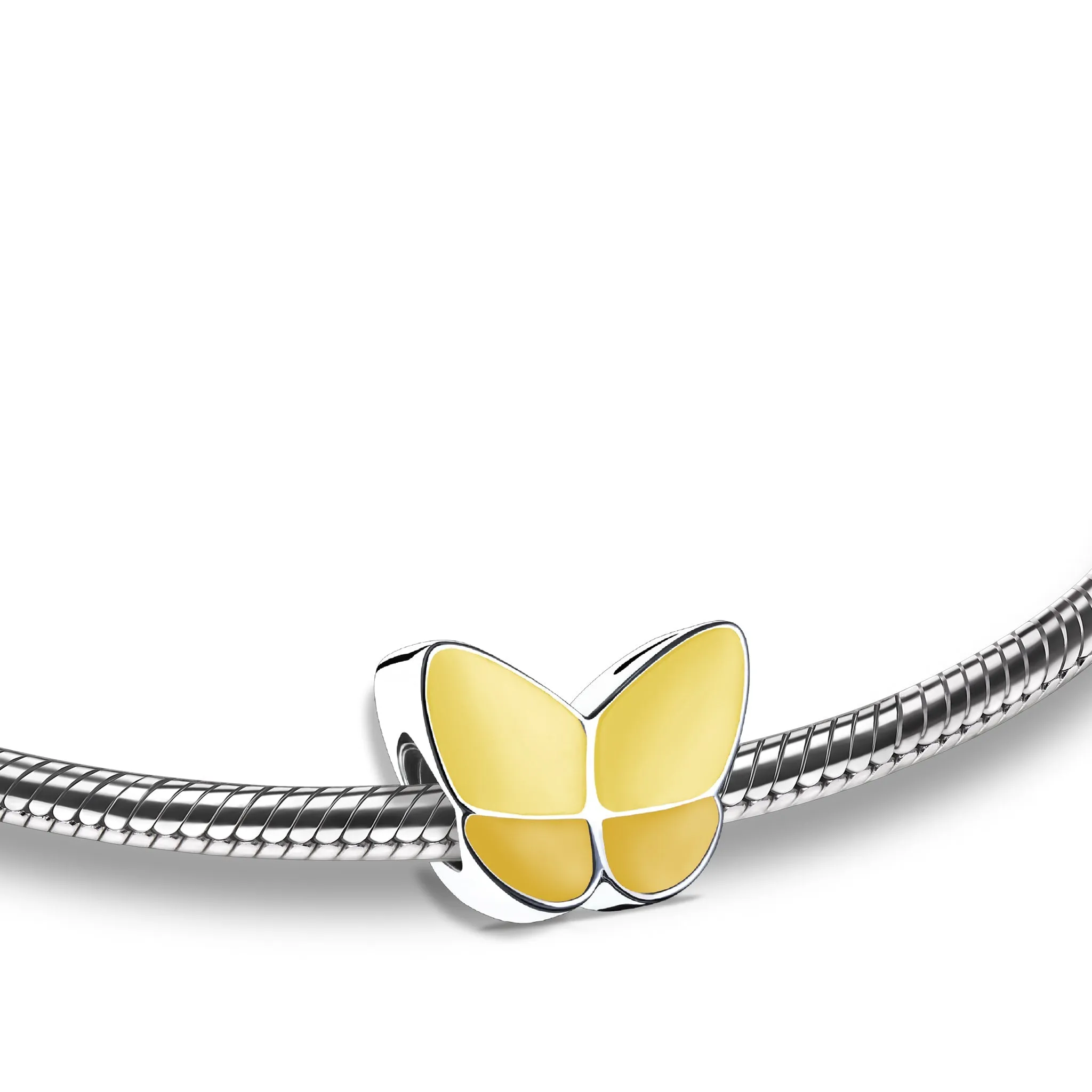 Wings of Hope Butterfly Cremation Urn in Pearl Yellow