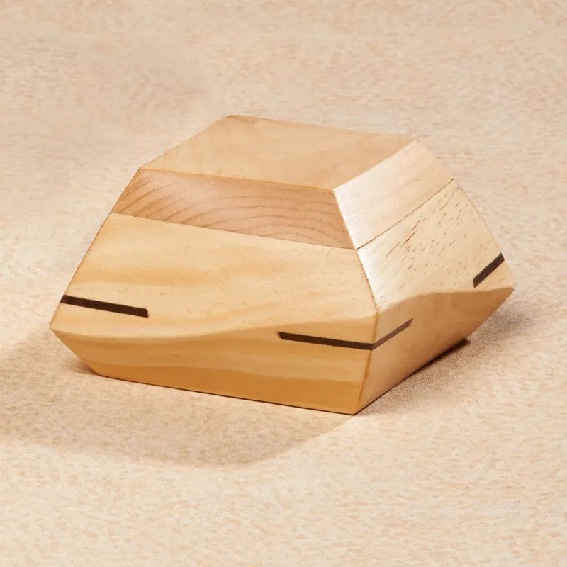 Woodsculpt Hand Carved Pine Wood Cremation Urn