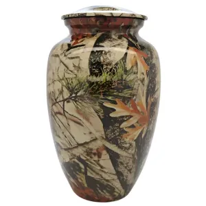 Woodsman Camouflage Cremation Urn | Urn for Hunters | Camouflage Hunting Urn | Quality Urns for Less