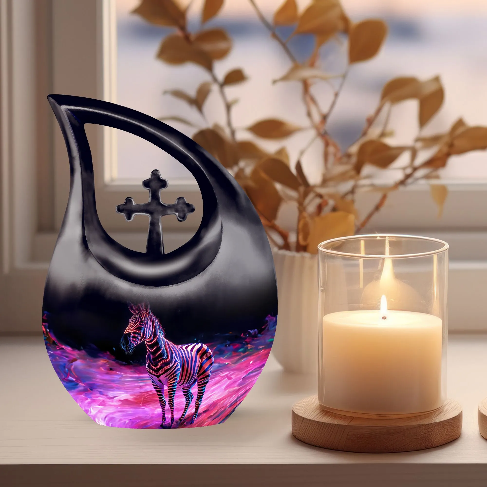 Zebra Tribute: Supreme & Homage Paying Memorial Urn