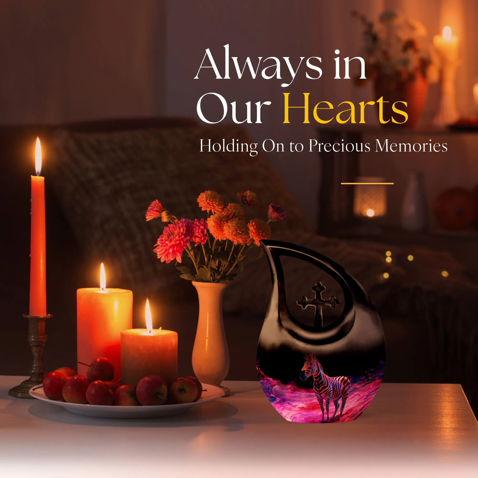 Zebra Tribute: Supreme & Homage Paying Memorial Urn