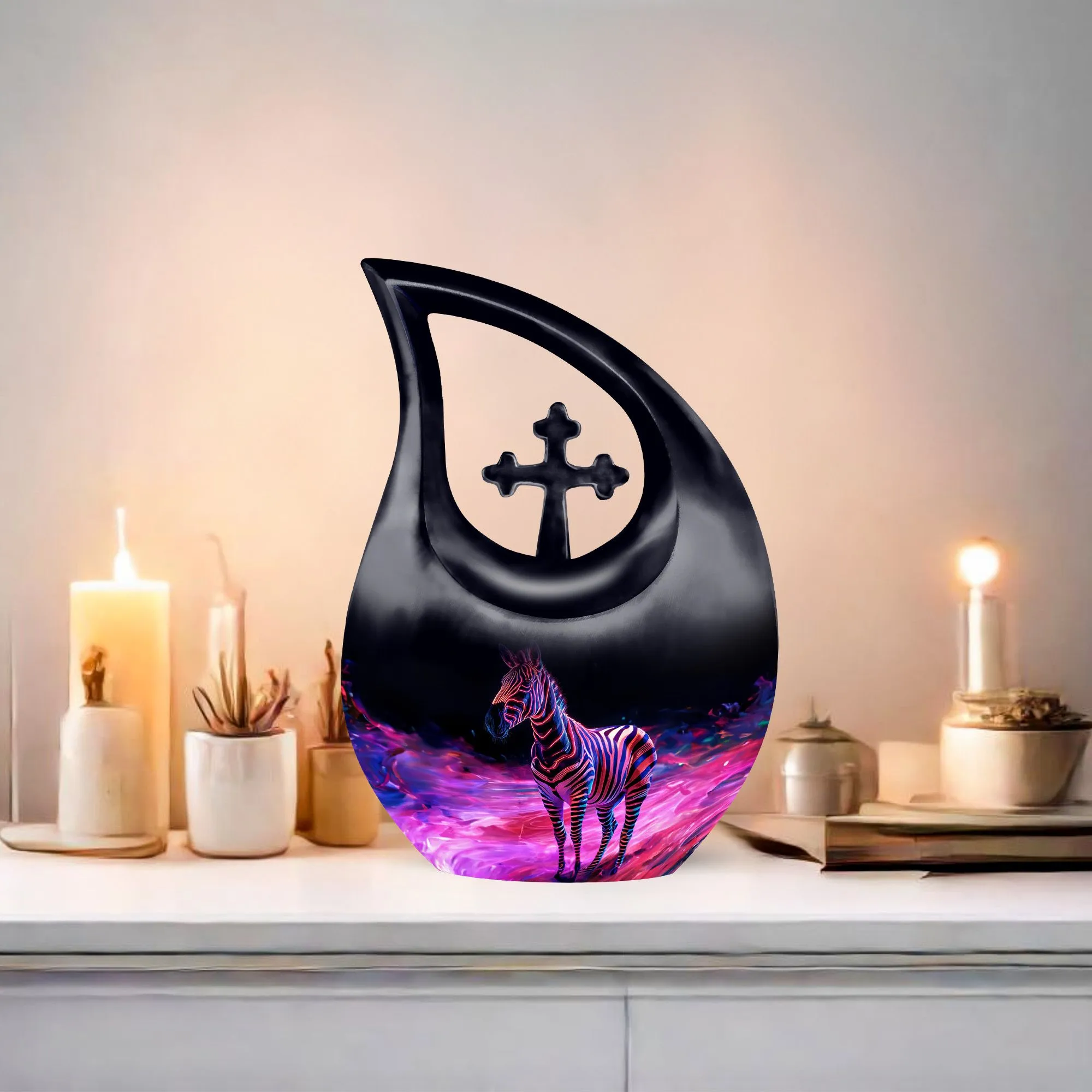 Zebra Tribute: Supreme & Homage Paying Memorial Urn