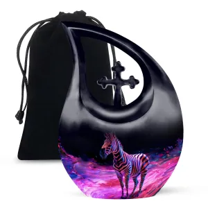Zebra Tribute: Supreme & Homage Paying Memorial Urn