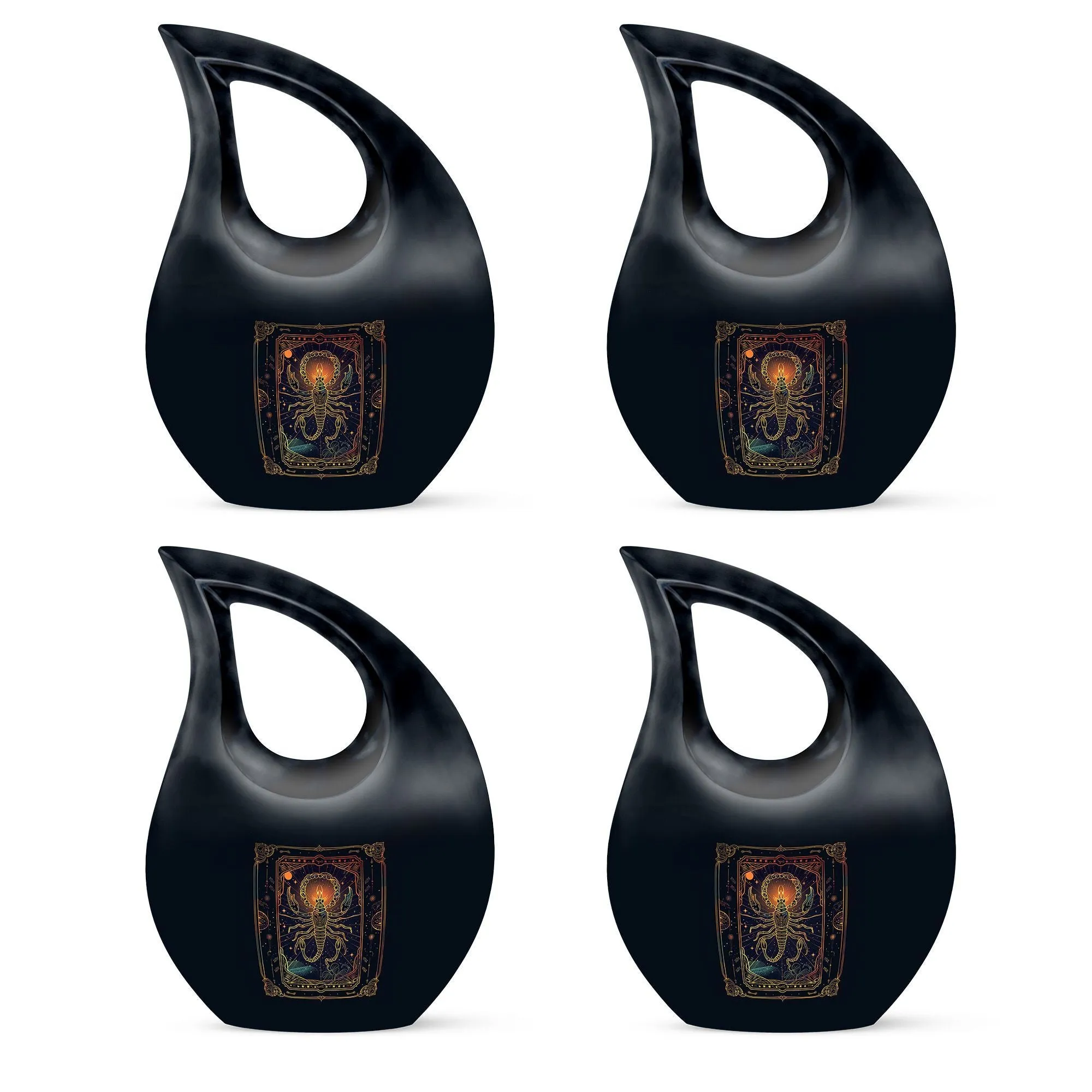 Zodiac Cross Drop Memorial Urn - Funeral Elegance for Endearing